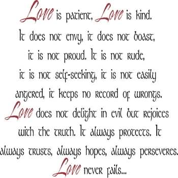 Love Is Patient Love Is Kind Quote 01