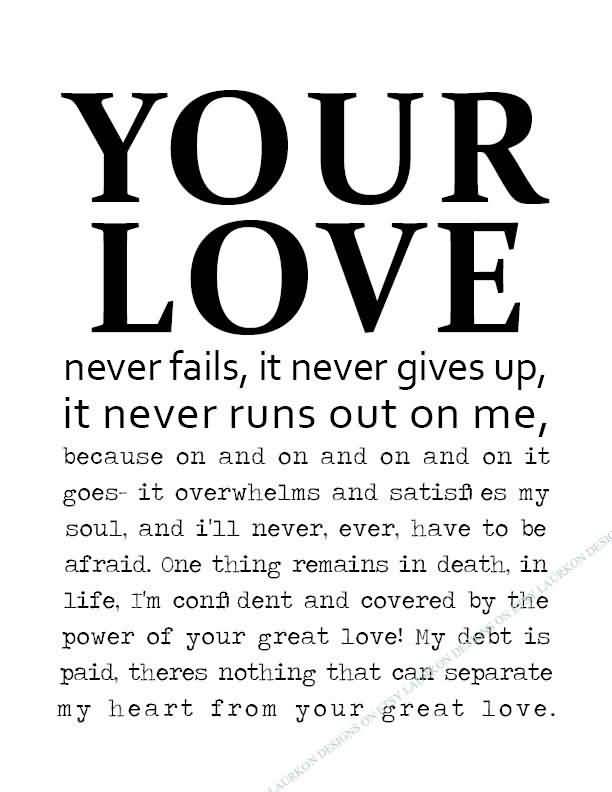 Love Never Fails Quote 20