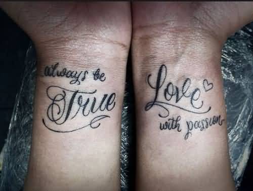 Love Quotes Tattoos For Couples 19