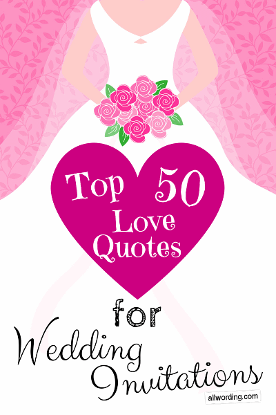Love Quotes Wedding Invitation 15