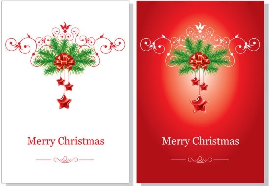 Merry Christmas Cards Vector Image Picture Photo Wallpaper 01