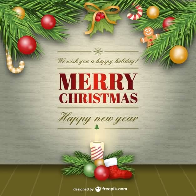 Merry Christmas Cards Vector Image Picture Photo Wallpaper 14