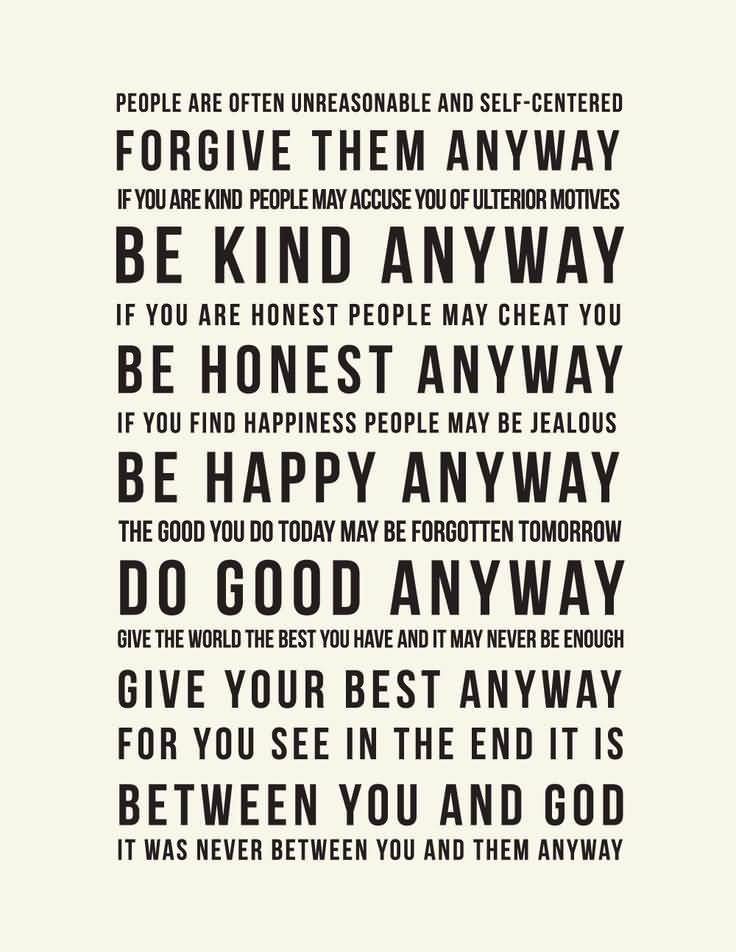 Mother Teresa Quote Love Them Anyway 16