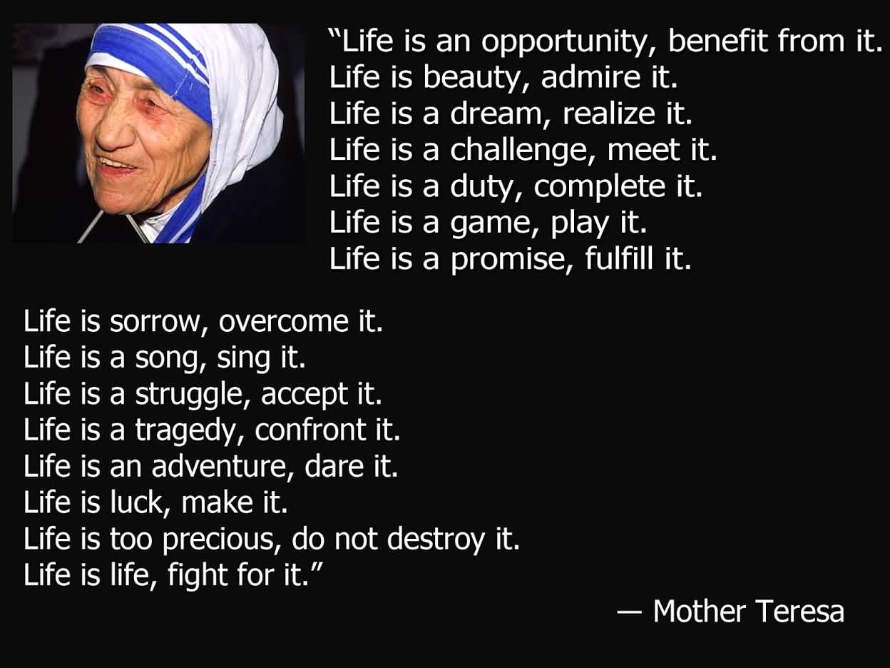 Mother Teresa Quotes Life 10