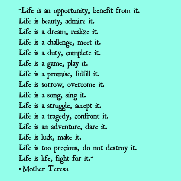 Mother Teresa Quotes Life 19