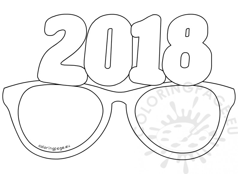New Year 2018 Coloring Pages Template Image Picture Photo Wallpaper 08
