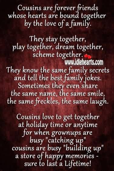 Quotes About Cousin Friendship 04