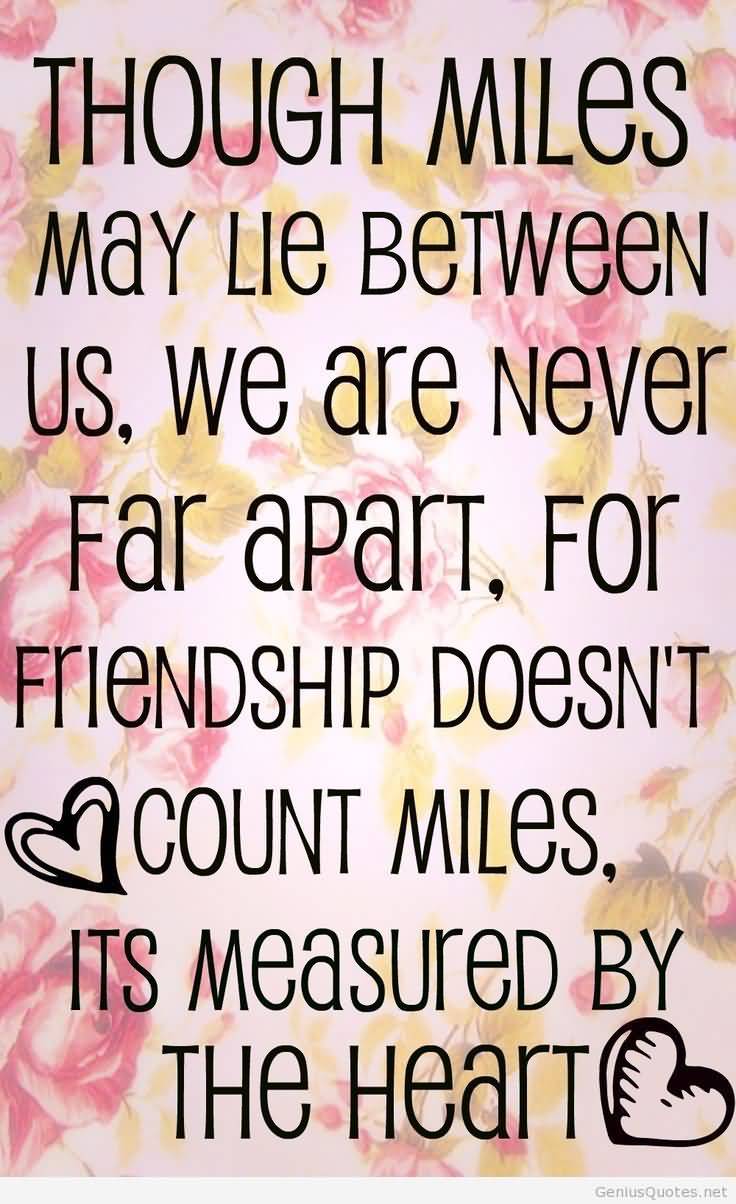 Quotes About Friendship Distance 17