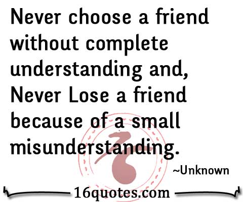 Quotes About Friendship Misunderstanding 01