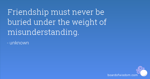 Quotes About Friendship Misunderstanding 07