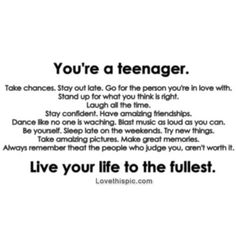 Quotes About Life As A Teenager 15