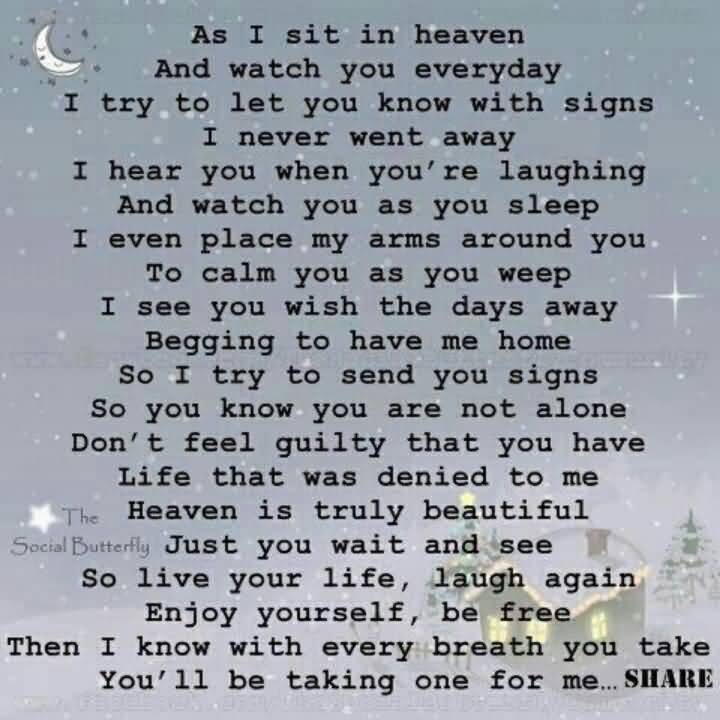Quotes About Lost Loved Ones In Heaven 17