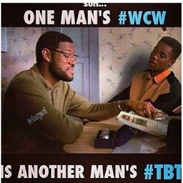 Son One Man's #WCW Is Another Man's #TBT