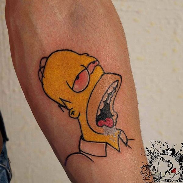 Very Funny Most hilarious homer simpson drooling pic meme