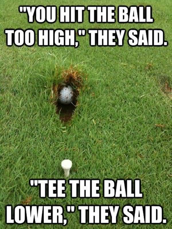 Very funny golf memes picture