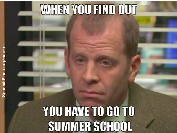 Amusing summer school meme jokes