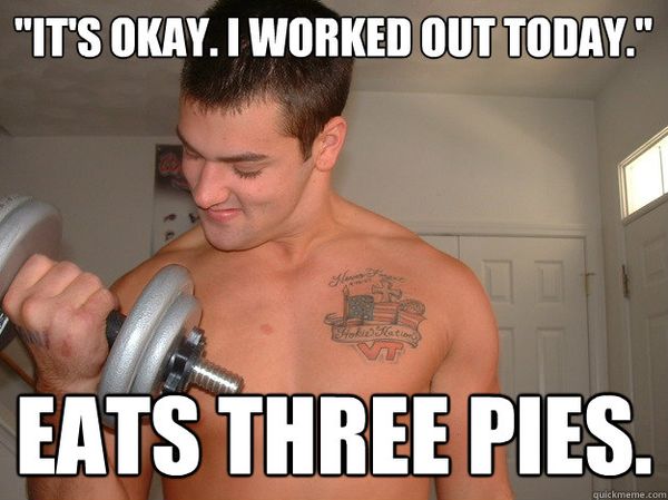 Amusing working out meme picture