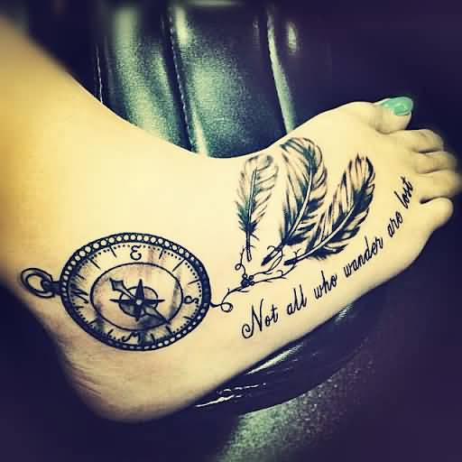 Compass Tattoo With Quote Meme Image 04