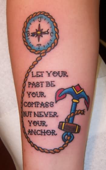 Compass Tattoo With Quote Meme Image 05