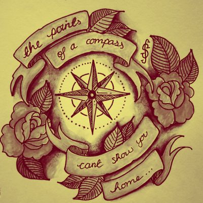 Compass Tattoo With Quote Meme Image 06