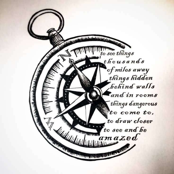 Compass Tattoo With Quote Meme Image 07