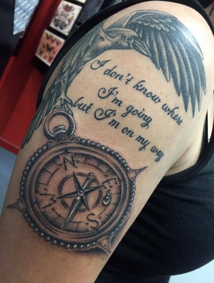 Compass Tattoo With Quote Meme Image 09