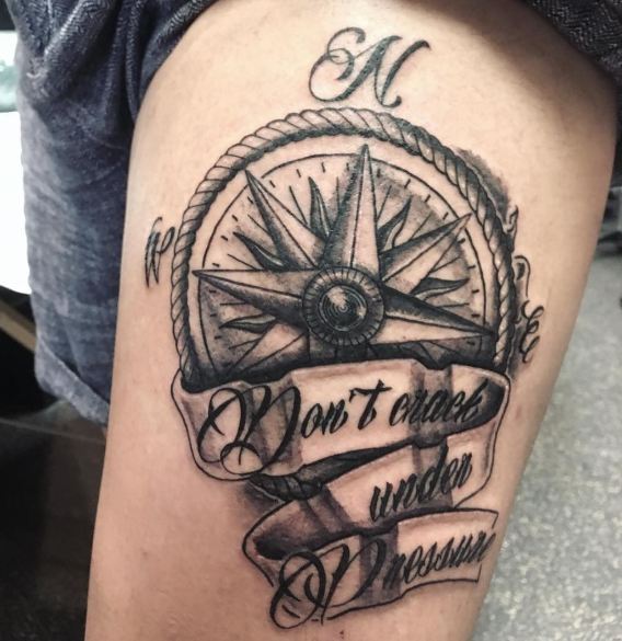 Compass Tattoo With Quote Meme Image 10