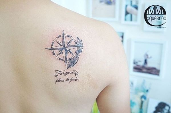 Compass Tattoo With Quote Meme Image 12