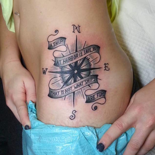 Compass Tattoo With Quote Meme Image 17