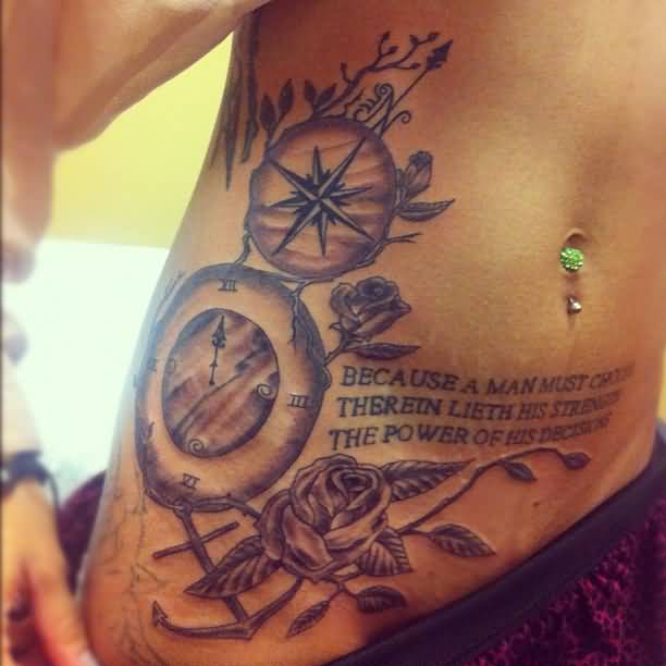 Compass Tattoo With Quote Meme Image 19