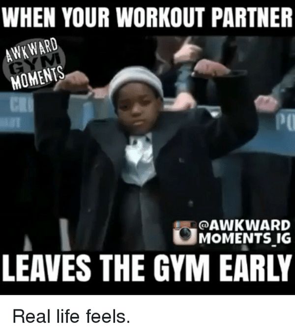 Funniest best workout partner meme picture