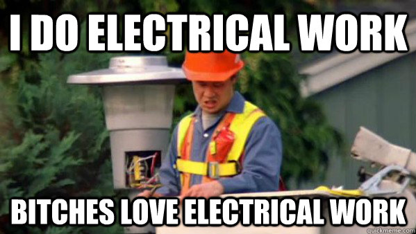 Funny Electrician Meme Funny Image Photo Joke 01
