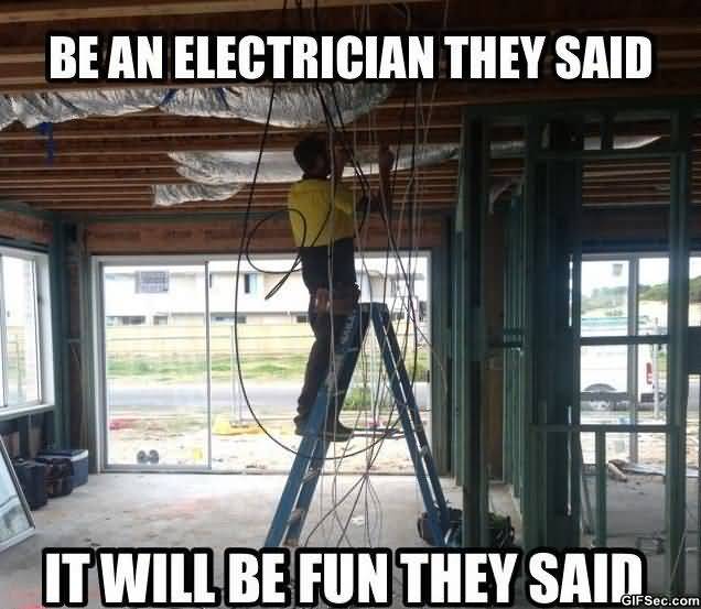 Funny Electrician Meme Funny Image Photo Joke 12