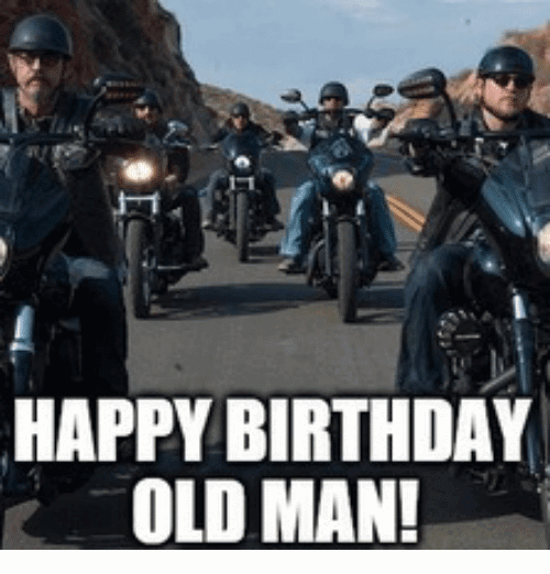 Happy Birthday Motorcycle Meme Funny Image Photo Joke 02