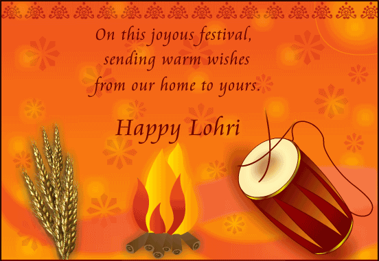 Happy Lohri Greetings Card Design Img