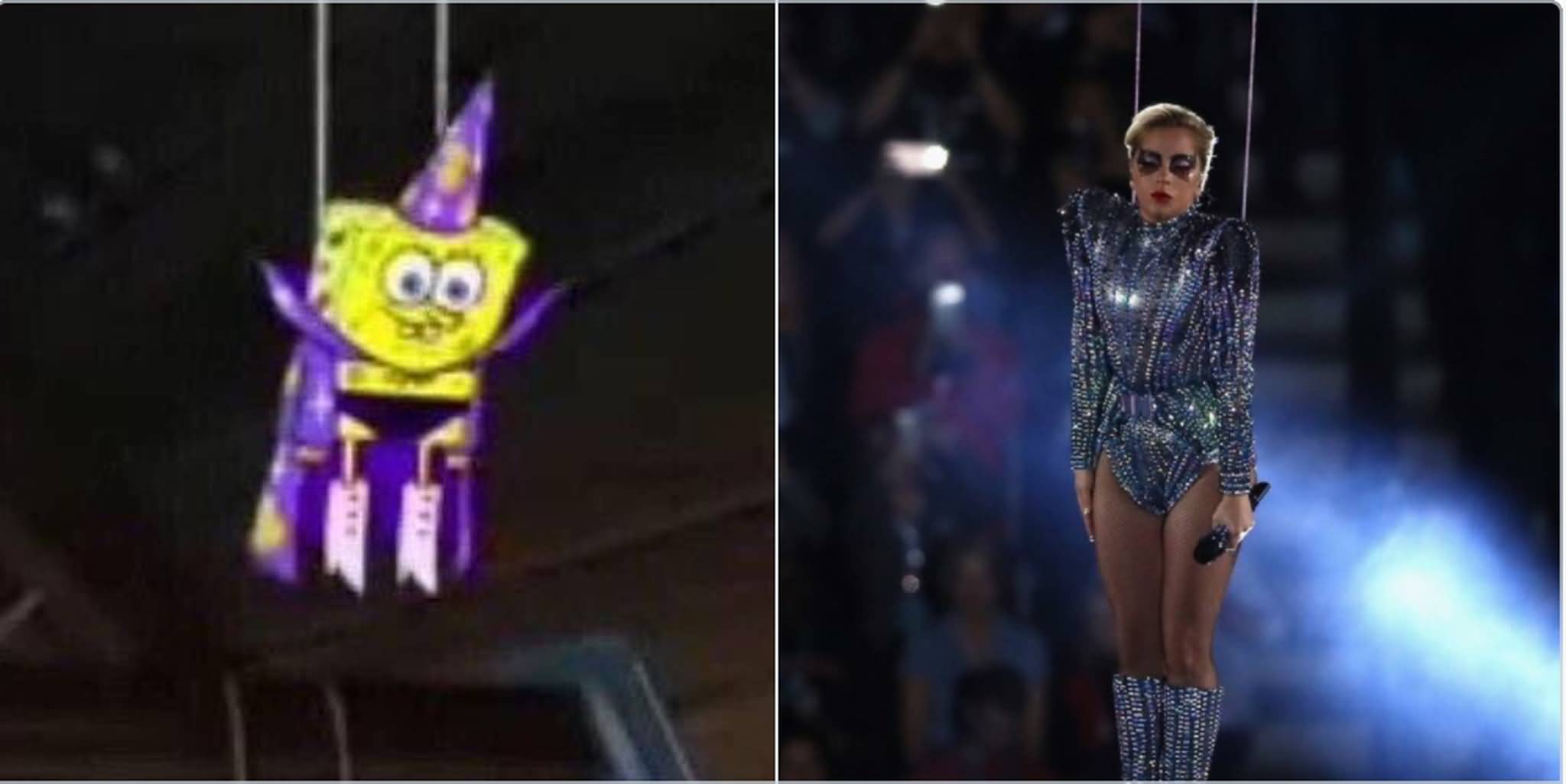 Lady Gaga Spongebob Meme Funny Image Photo Joke 01