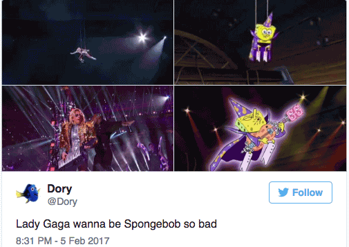 Lady Gaga Spongebob Meme Funny Image Photo Joke 02