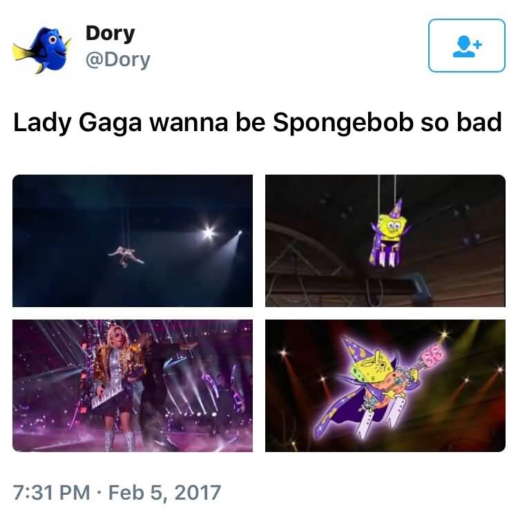Lady Gaga Spongebob Meme Funny Image Photo Joke 08