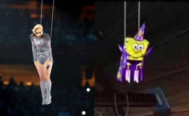 Lady Gaga Spongebob Meme Funny Image Photo Joke 10