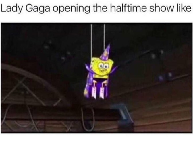 Lady Gaga Spongebob Meme Funny Image Photo Joke 13
