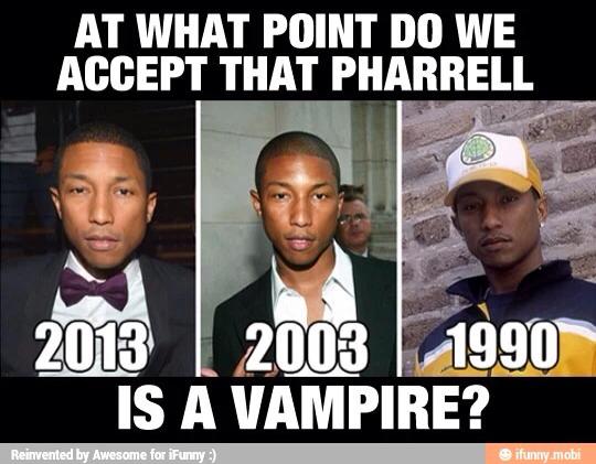 Pharrell Vampire Meme Funny Image Photo Joke 02