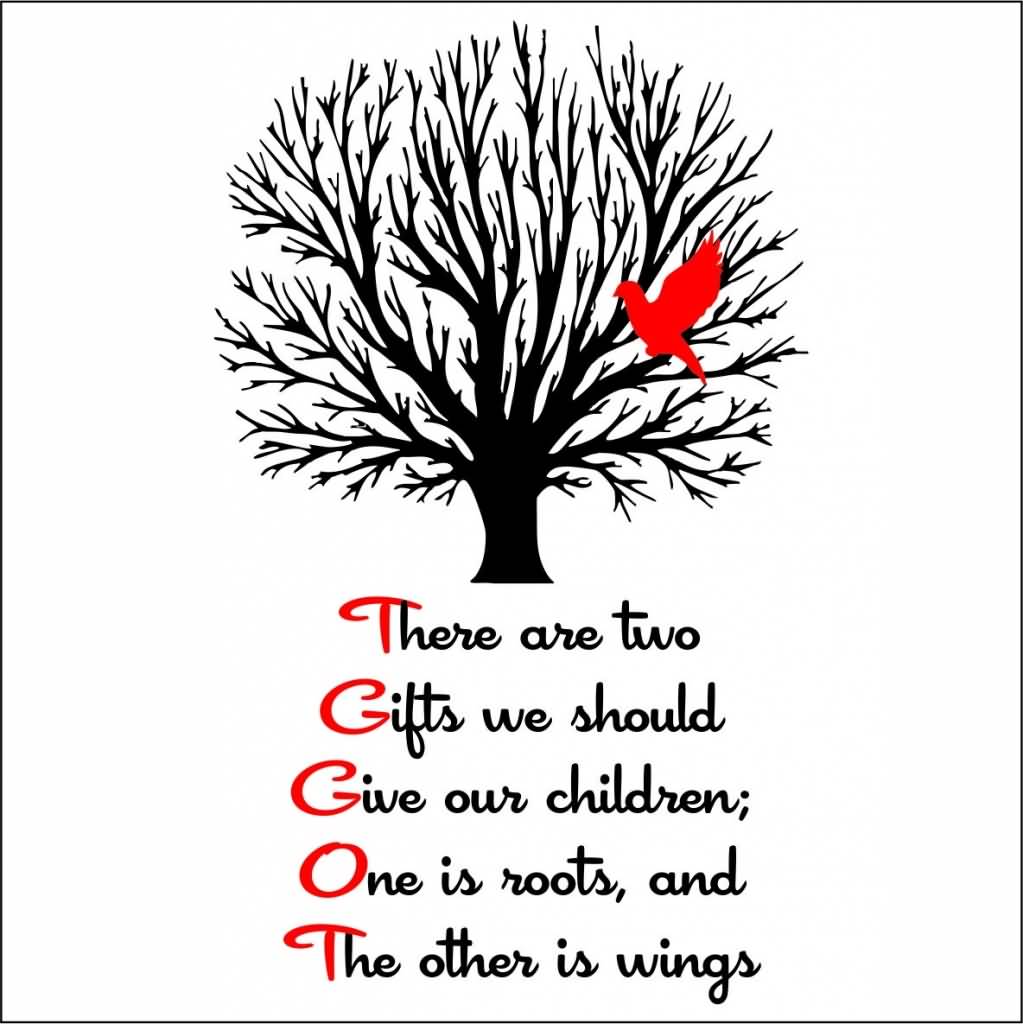Roots And Wings Quote Meme Image 02
