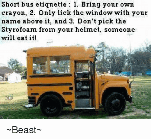 Short Bus Meme Funny Image Photo Joke 06