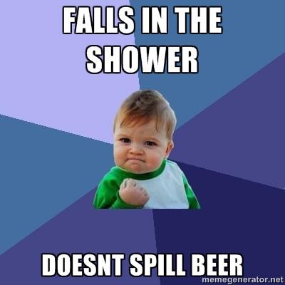 Shower Beer Meme Funny Image Photo Joke 13