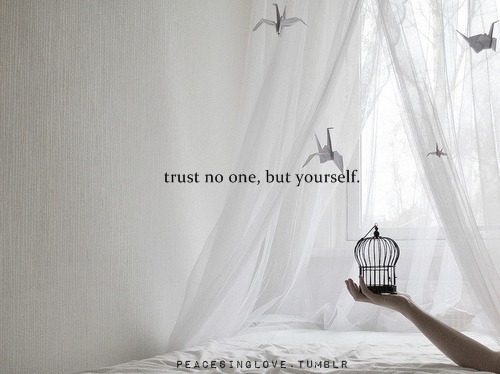 Trust No One But Yourself Quotes Meme Image 08