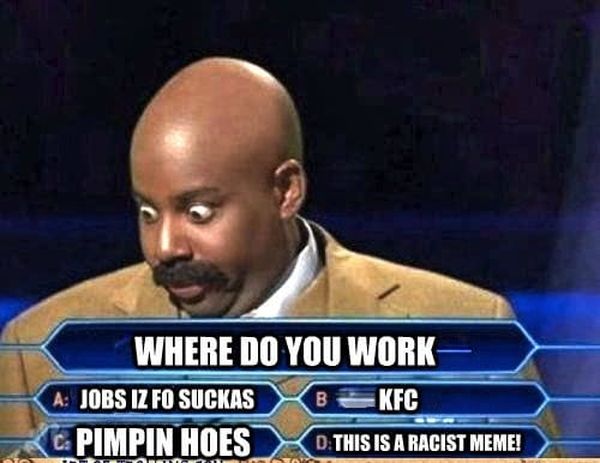Very funny racist pictures with captions joke