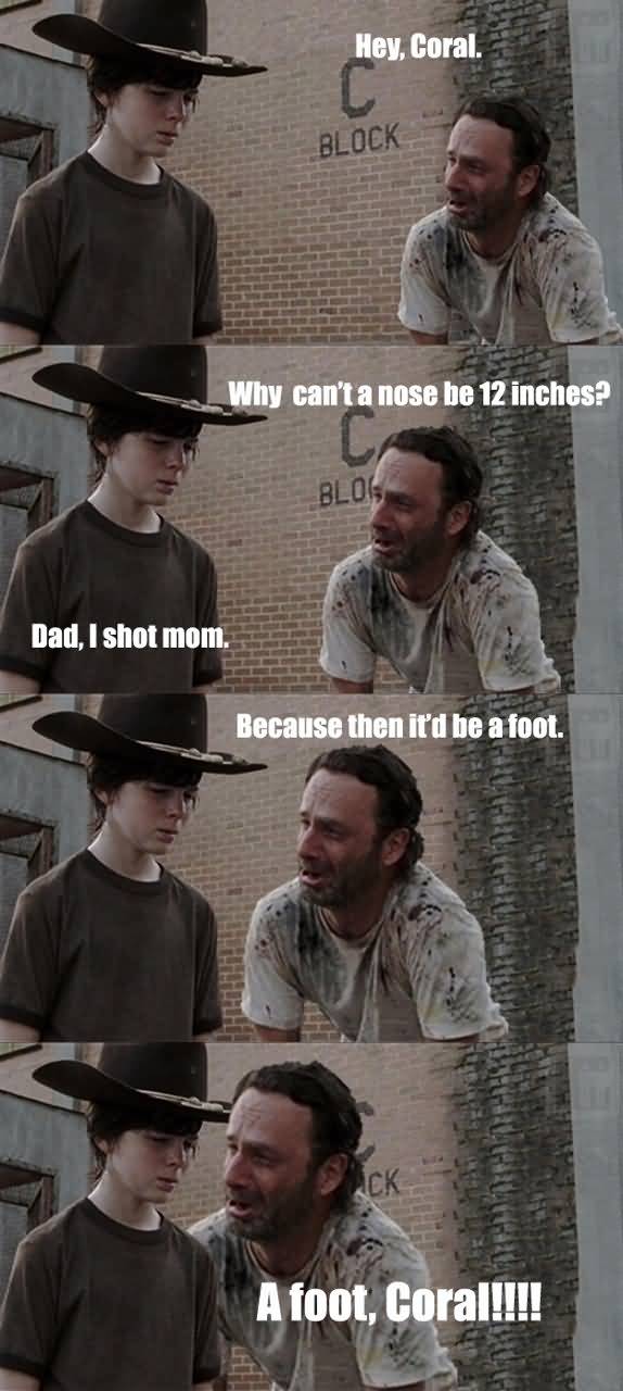 Walking Dead Memes Coral Joke Image 05