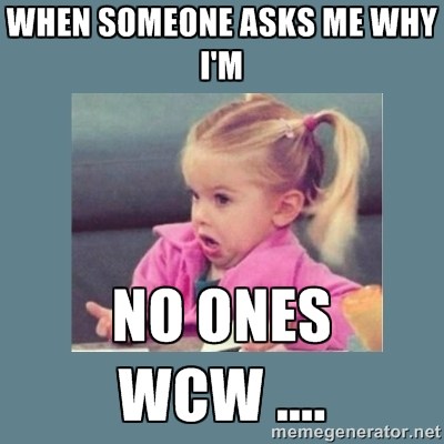 When Someone Asks Me Why I'm No Ones WCW...