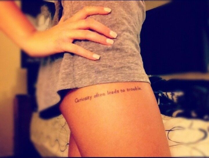 Quote Tattoos On Thigh Meme Image 03