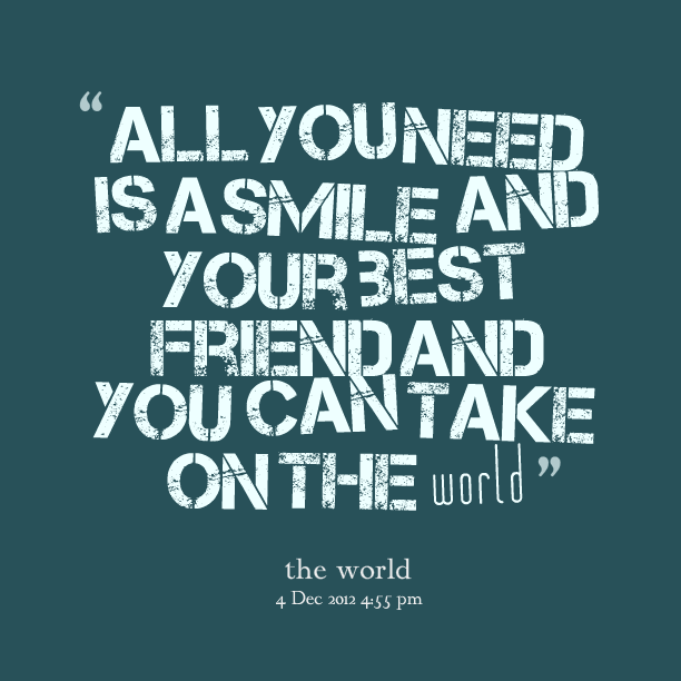 Quotes About Smile And Friendship 01